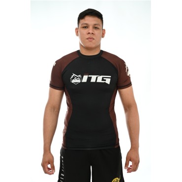 Rash Guards ITG  manga curta - Marrom