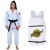 Kit Kimono In The Guard, Feminino Girls + mochila rosa -  Branco