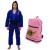 Kit Kimono In The Guard, Feminino Girls + mochila rosa - Azul