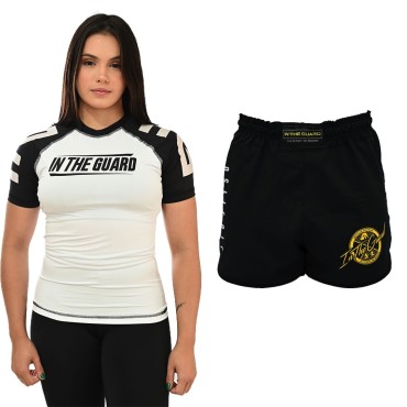 Bermuda Luta e Rash Guards Jiu Jitsu E Fitness