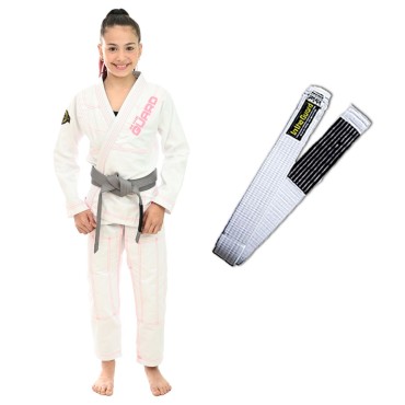 Kimono Girls Infantil - Branco com faixa