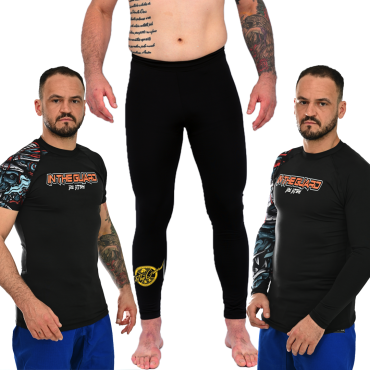 Kit In The Guard, com 2 Rash Guards, Camisa Térmica + Calça de compressão, Kit com 3 peças.