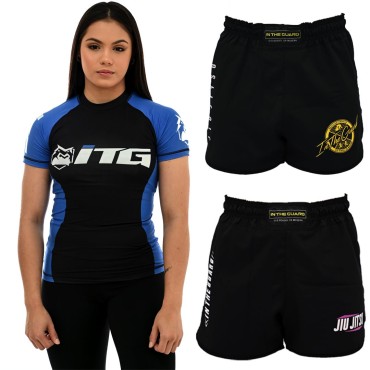 2 Shorts + 1 Rash Guards, In The Guard  ITG - AZUL