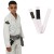 Kit In The Guard, Kimono  Infantil + Faixa BJJ com ponteira - Branco