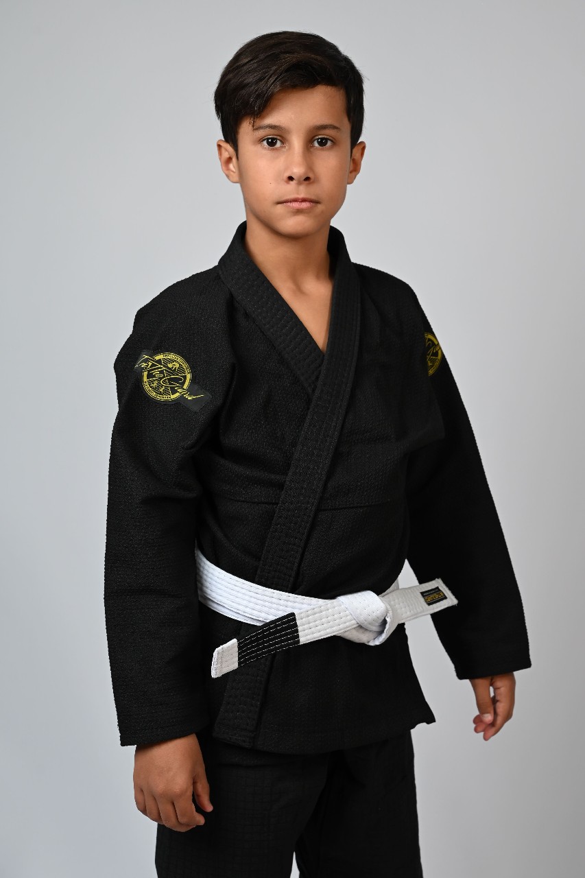 Kimono Infantil In The Guard New Preto