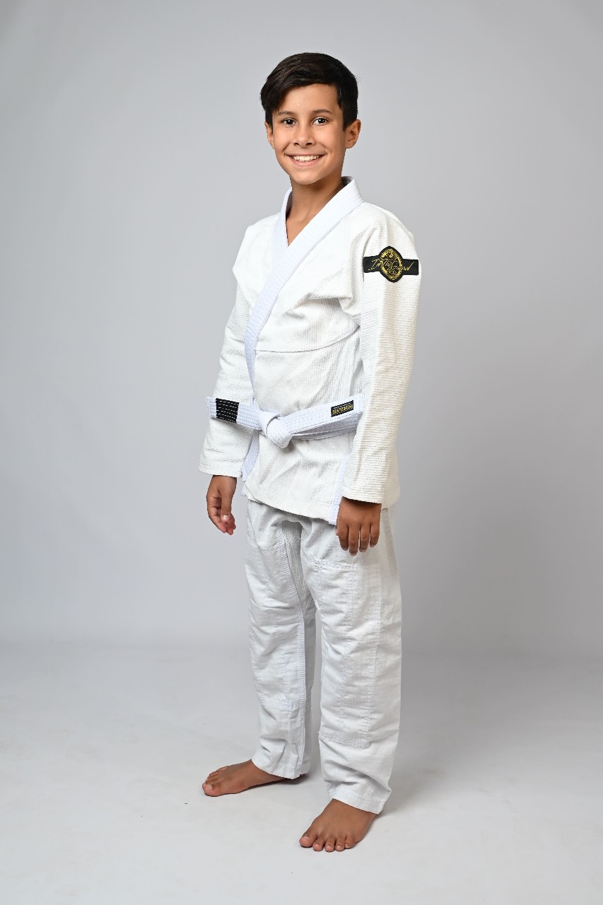 Kimono Infantil In The Guard New Branco