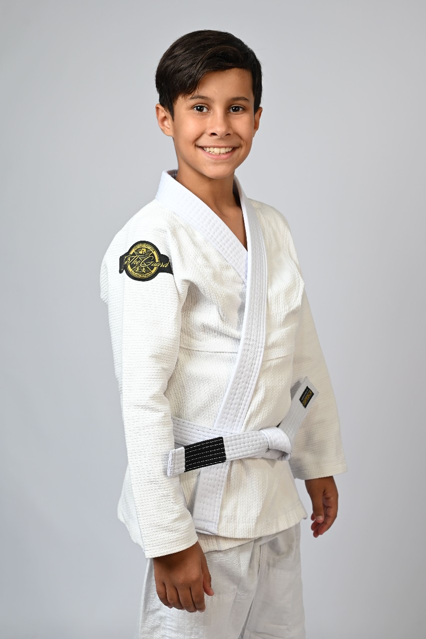 Kimono Infantil In The Guard New Branco