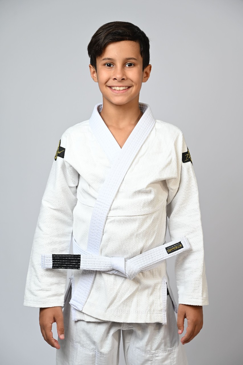 Kimono Infantil In The Guard New Branco