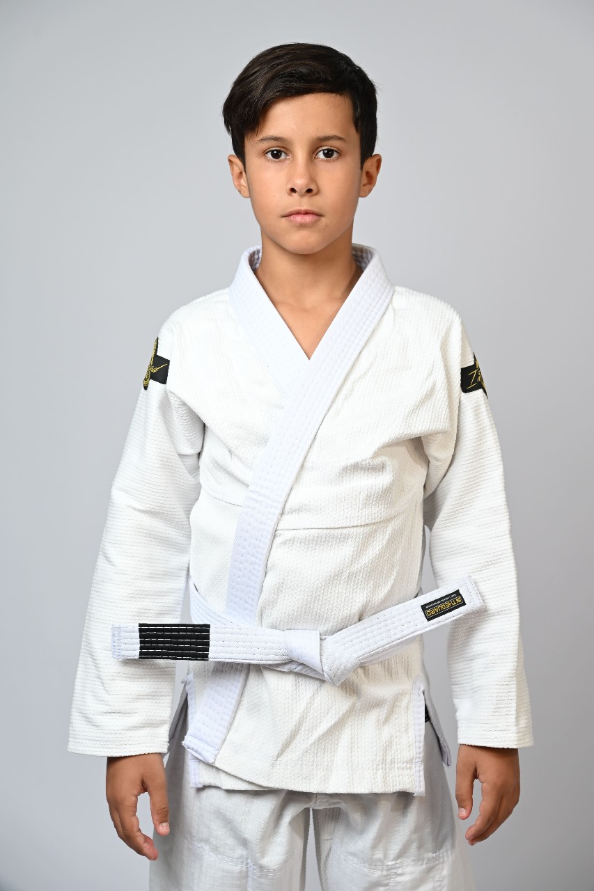 Kimono Infantil In The Guard New Branco