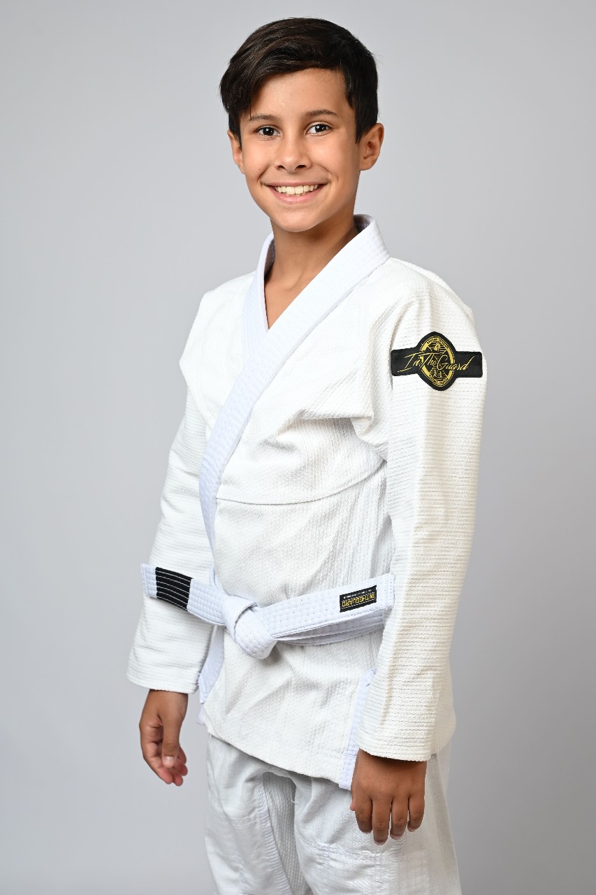 Kimono Infantil In The Guard New Branco