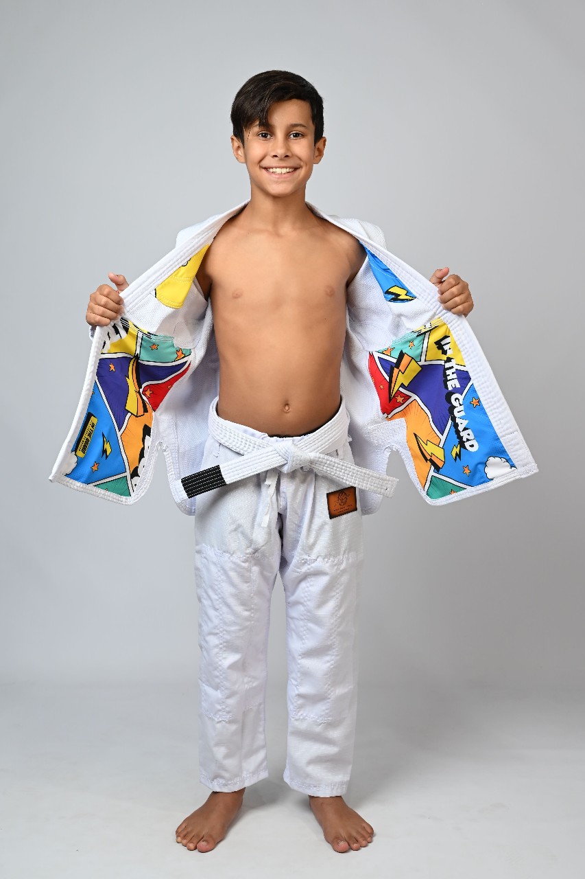Kimono Infantil In The Guard Colors Branco