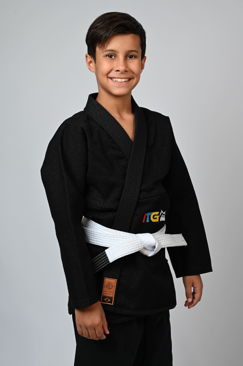 Kimono Infantil In The Guard Colors Preto
