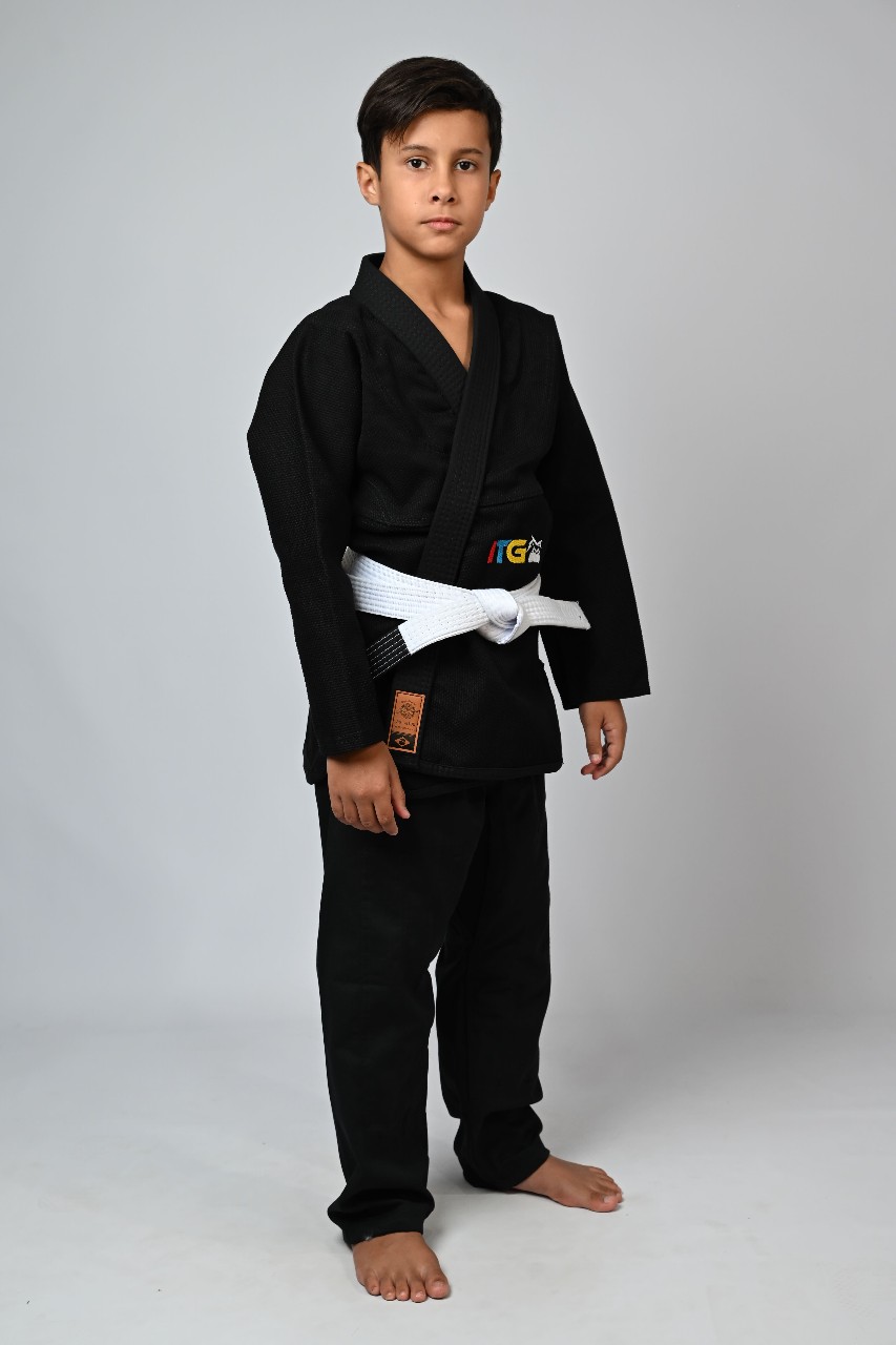 Kimono Infantil In The Guard Colors Preto