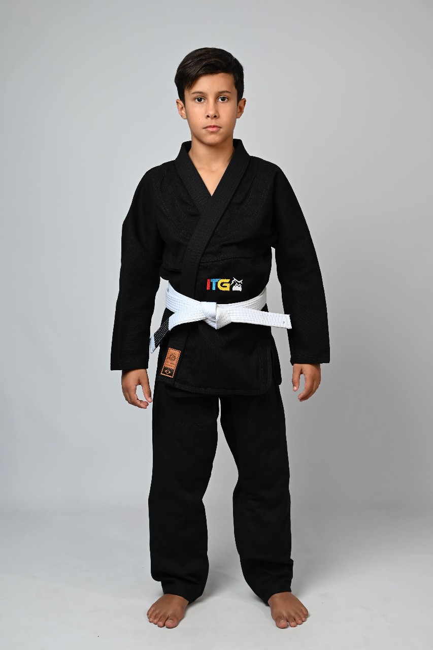 Kimono Infantil In The Guard Colors Preto