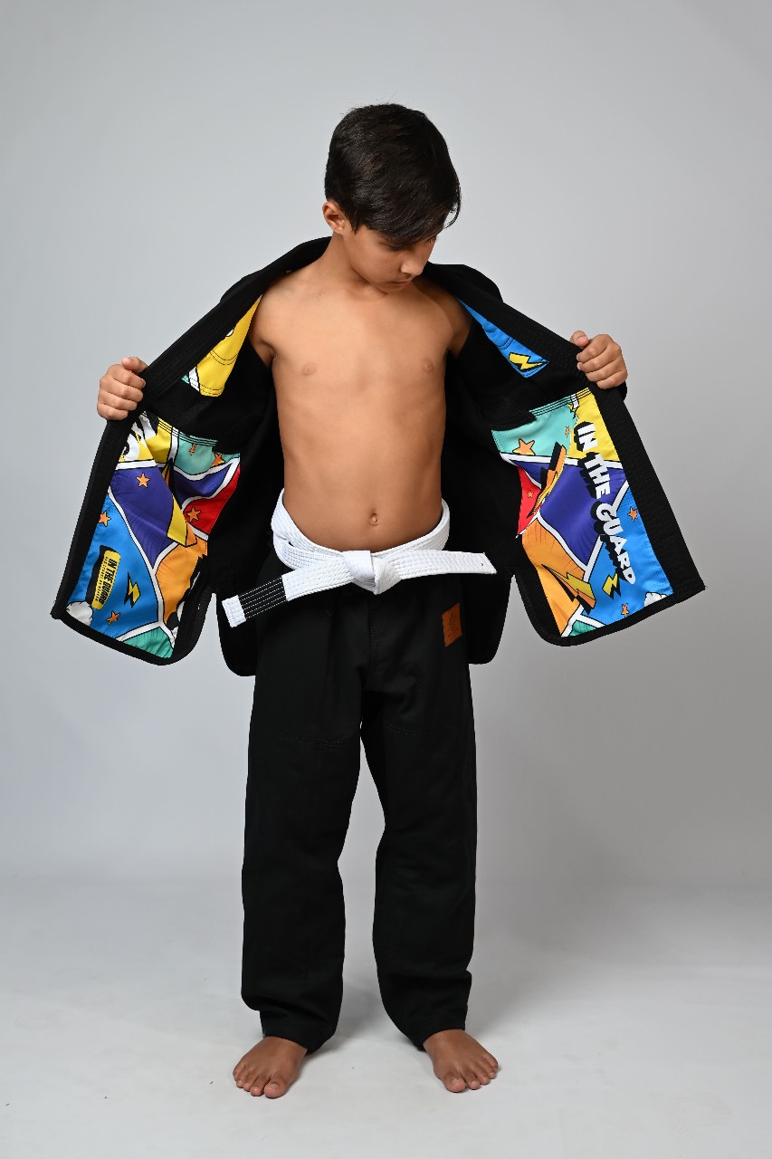 Kimono Infantil In The Guard Colors Preto
