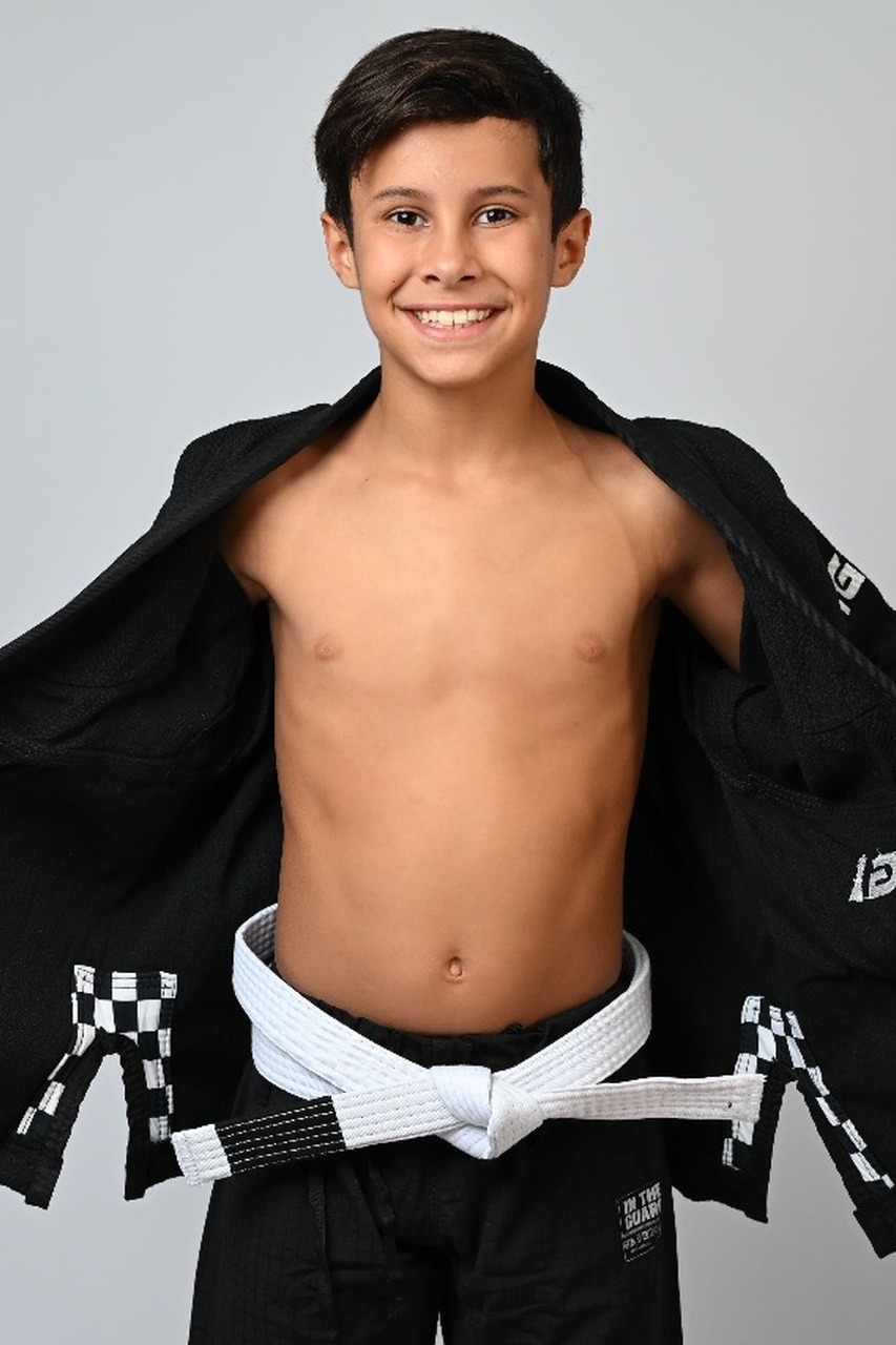 Kimono Infantil In The Guard Xadrez Preto