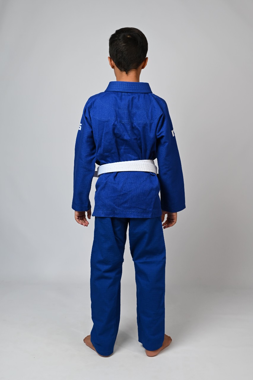 Kimono Infantil In The Guard Xadrez Azul
