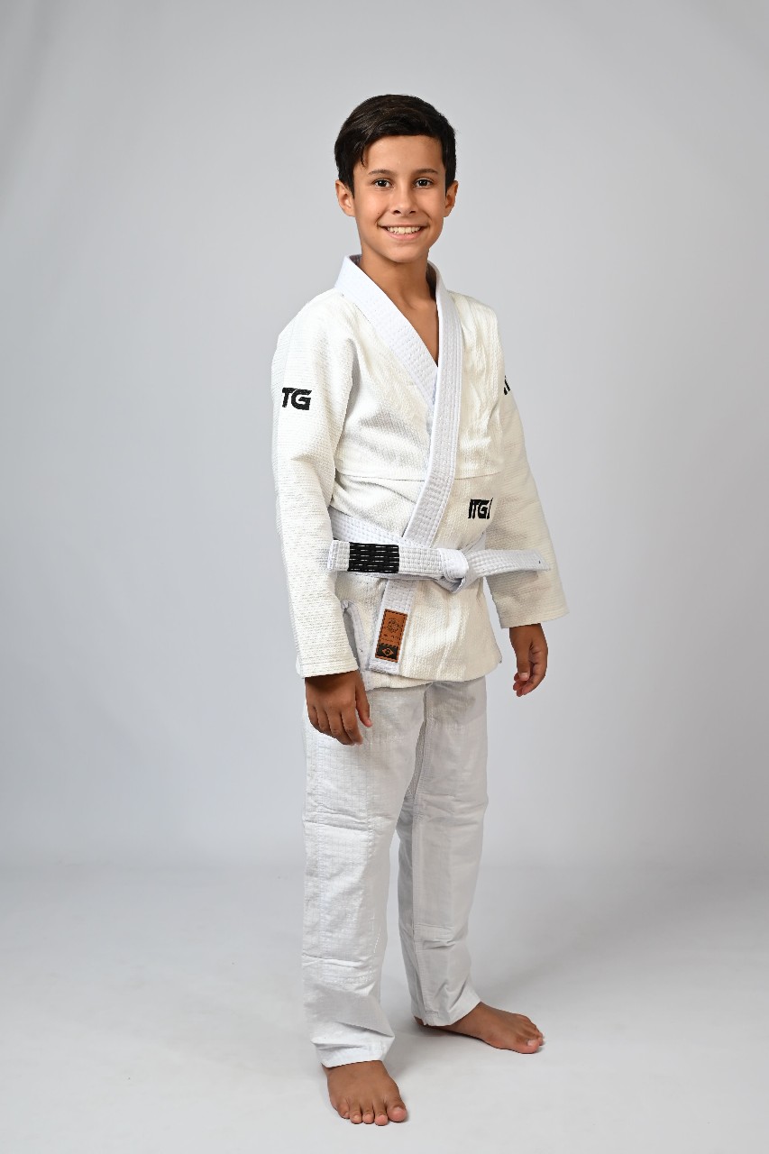 Kimono Infantil In The Guard Xadrez Branco
