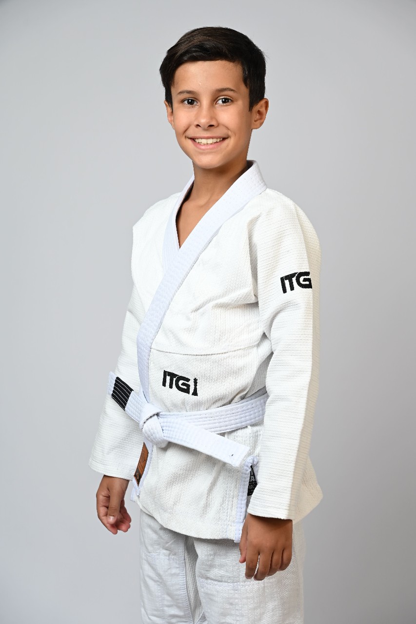 Kimono Infantil In The Guard Xadrez Branco