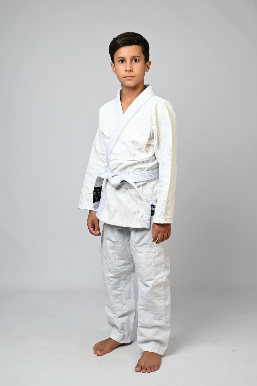 Kimono Infantil In The Guard Liso Branco