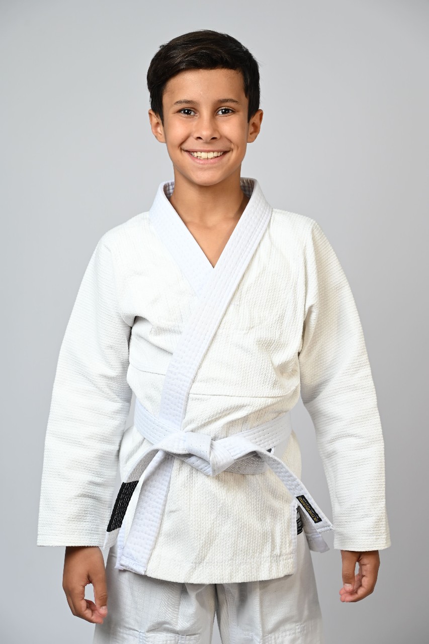 Kimono Infantil In The Guard Liso Branco