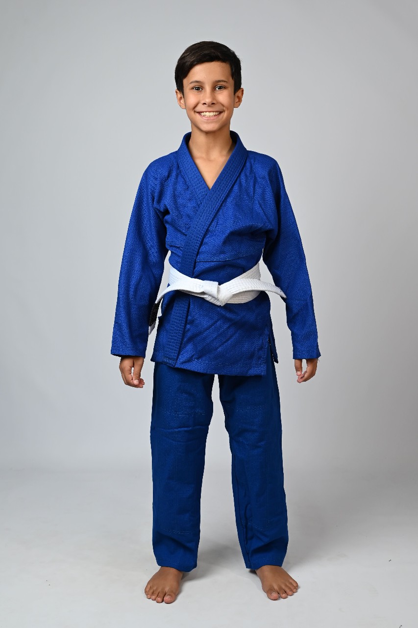 Kimono Infantil In The Guard Liso Azul