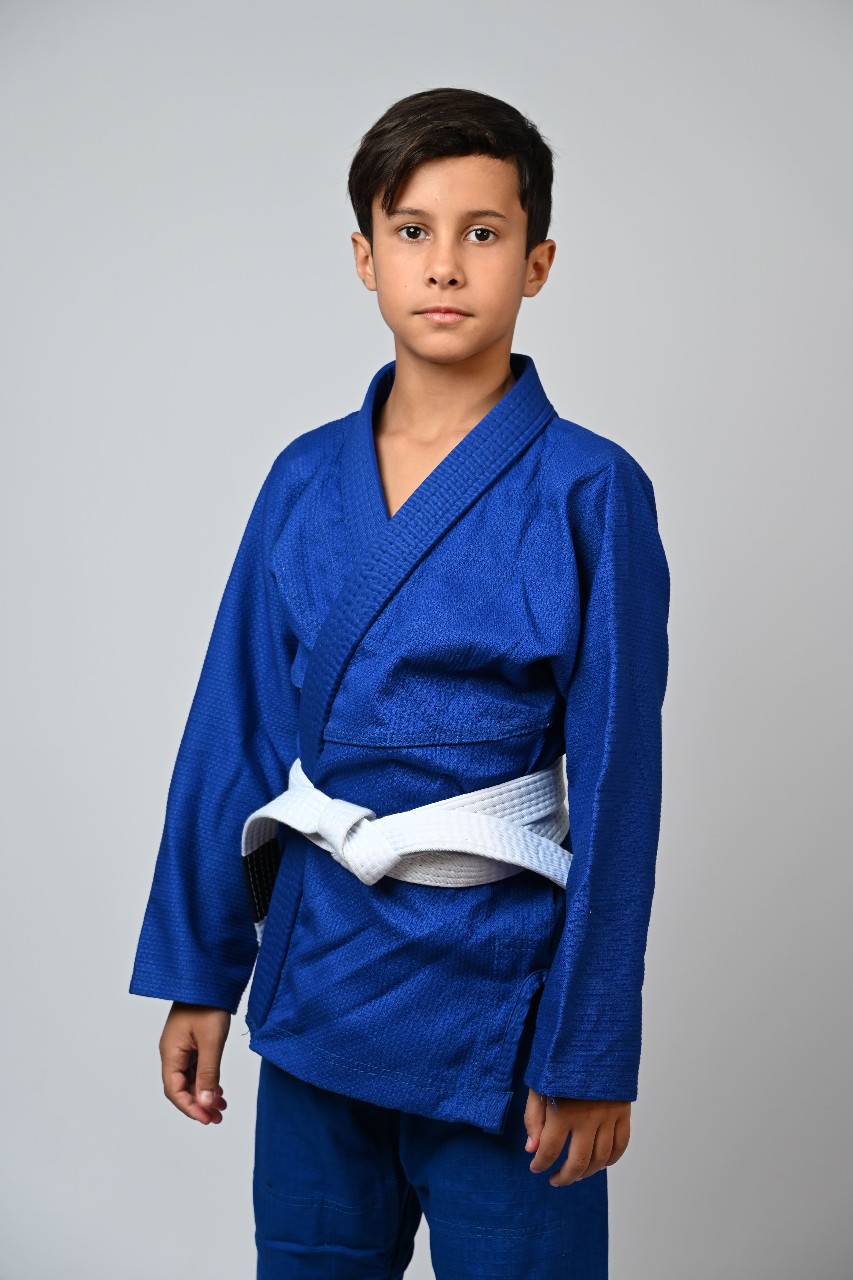 Kimono Infantil In The Guard Liso Azul