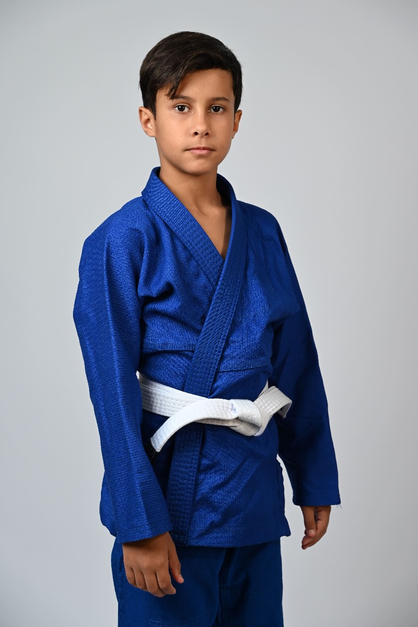 Kimono Infantil In The Guard Liso Azul