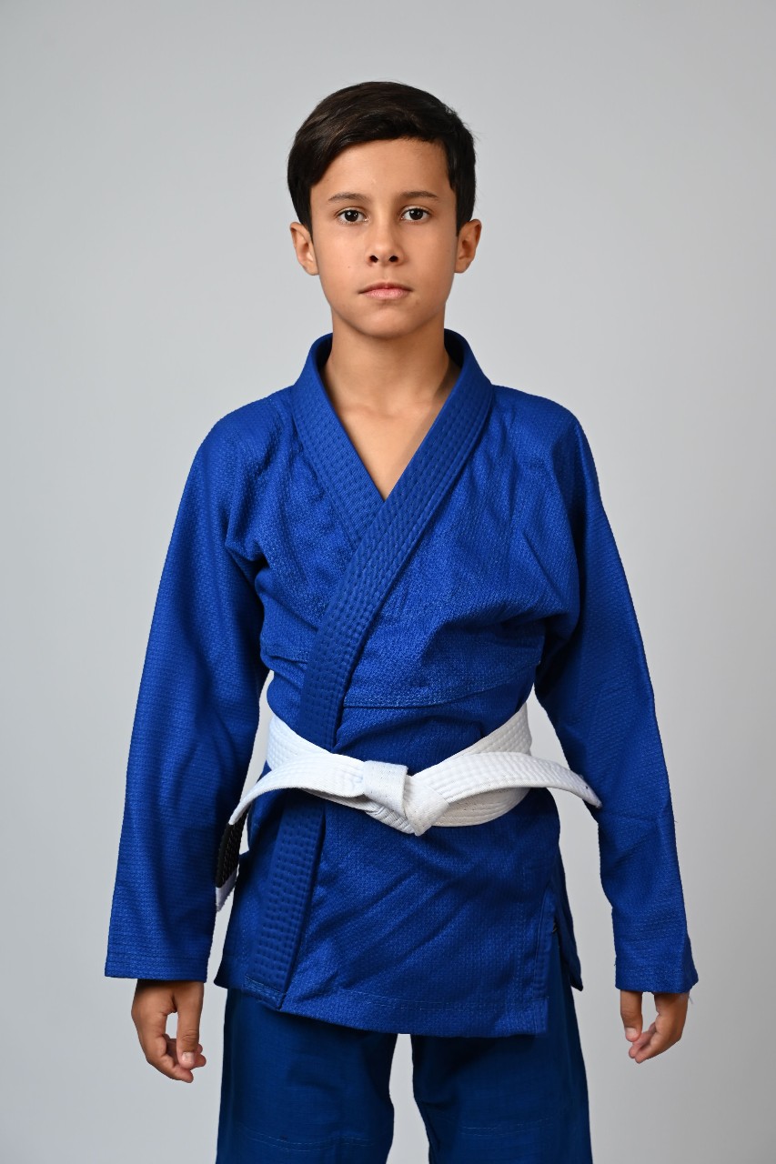 Kimono Infantil In The Guard Liso Azul