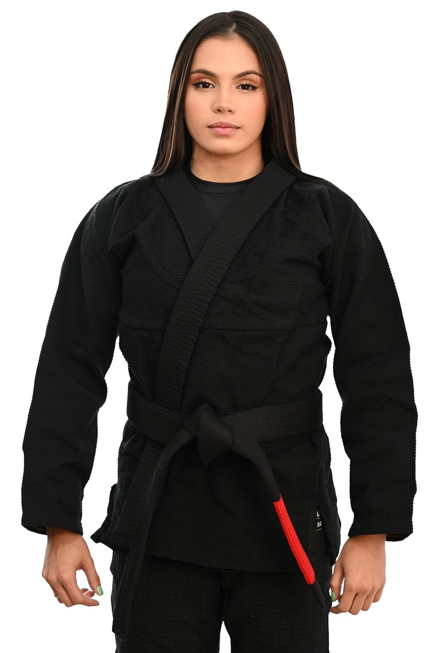 Kimono In The Guard Feminino Liso Preto