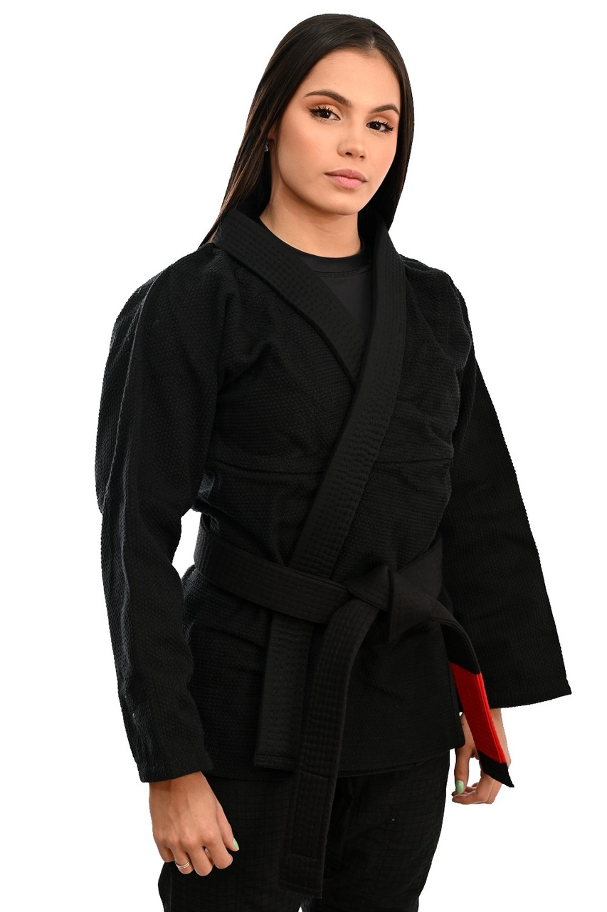 Kimono In The Guard Feminino Liso Preto