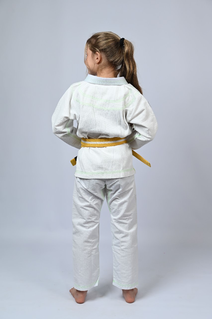 Kimono Infantil In The Guard Feminino Green Branco