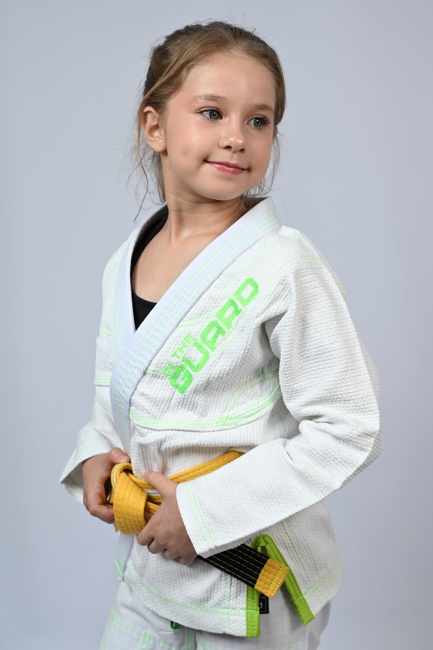 Kimono Infantil In The Guard Feminino Green Branco