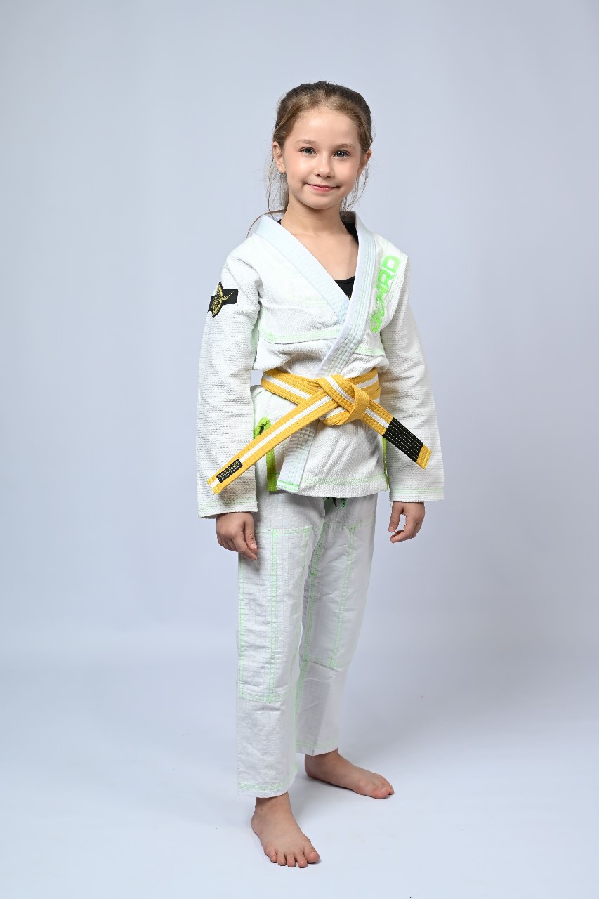 Kimono Infantil In The Guard Feminino Green Branco