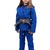 Kimono Infantil In The Guard Feminino Liso Azul