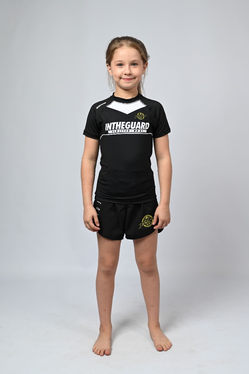 Rash Guard Infantil Feminina Team ITG Preto