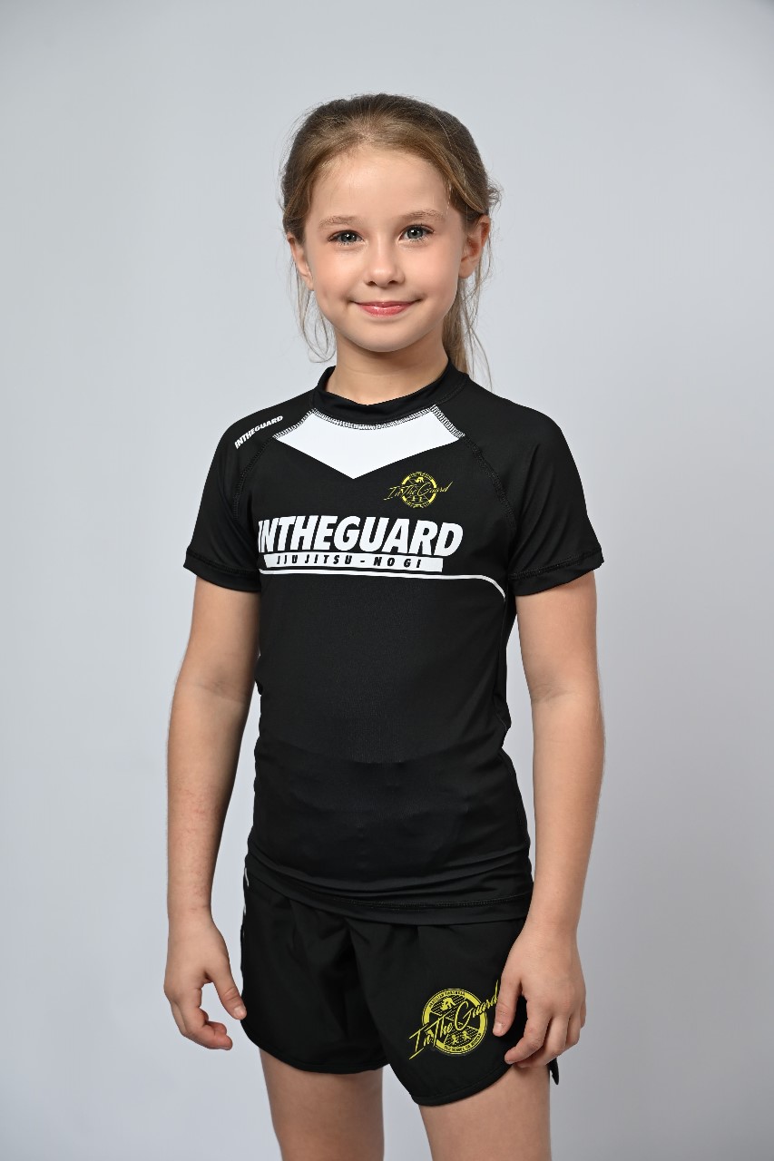 Rash Guard Infantil Feminina Team ITG Preto