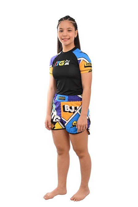 Rash Guard Infantil Feminina Colors Preta