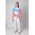 Calça Feminina  Avulsa Linha Pink, Branco