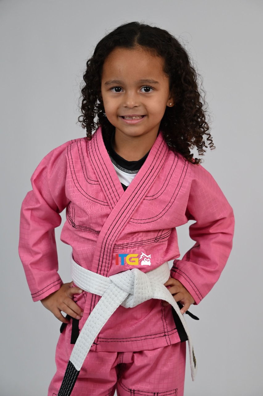 Kimono Mirim para 4 a 6 anos, Rosa