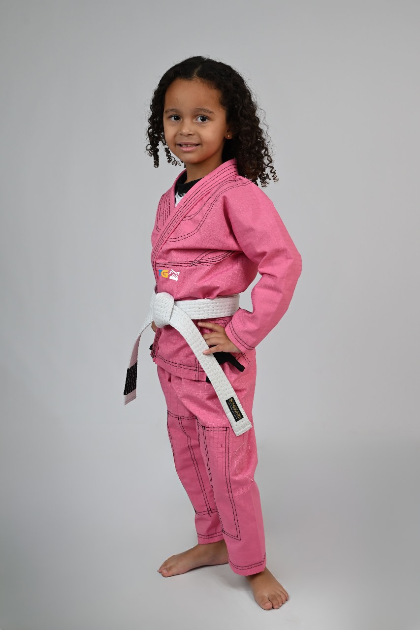 Kimono Mirim para 4 a 6 anos, Rosa