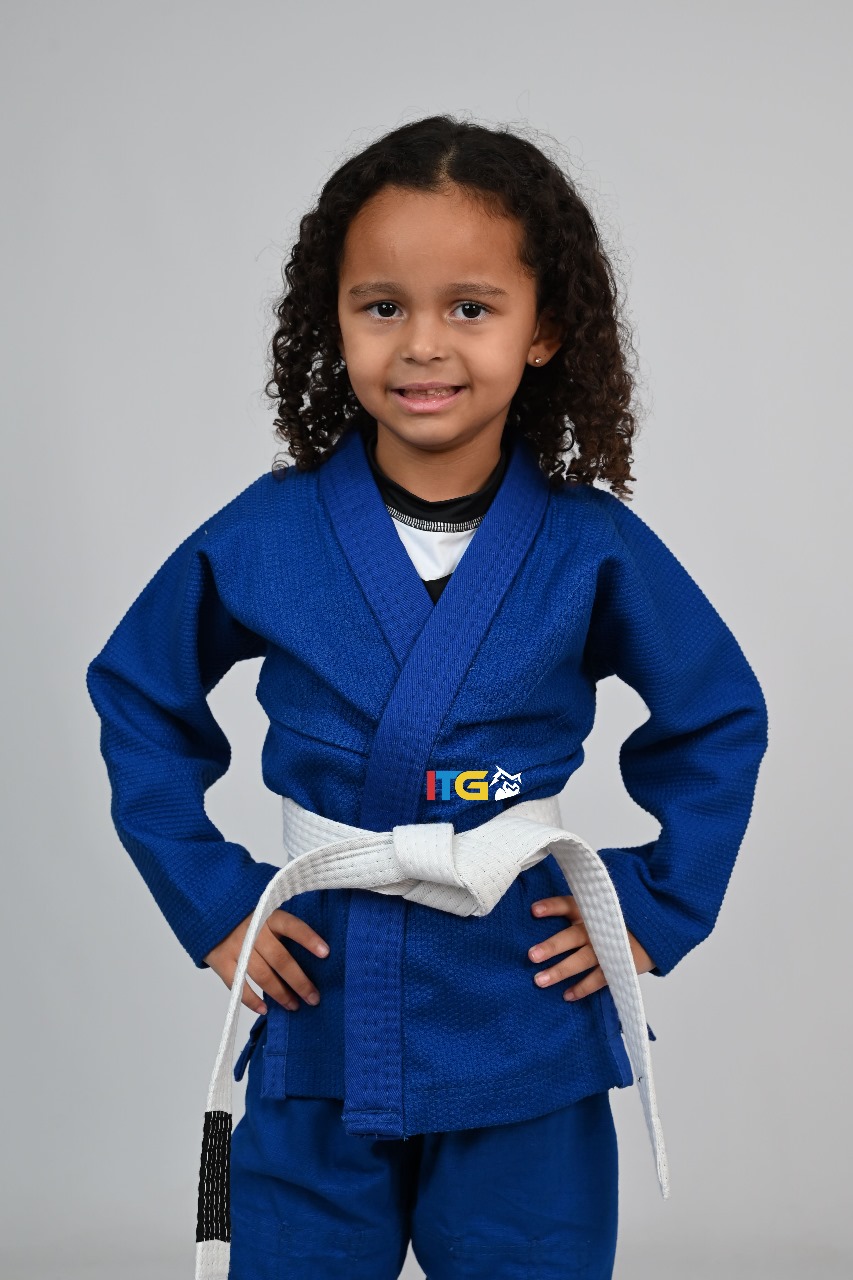 Kimono Feminino MIRIM, 4 e 5 anos. Azul