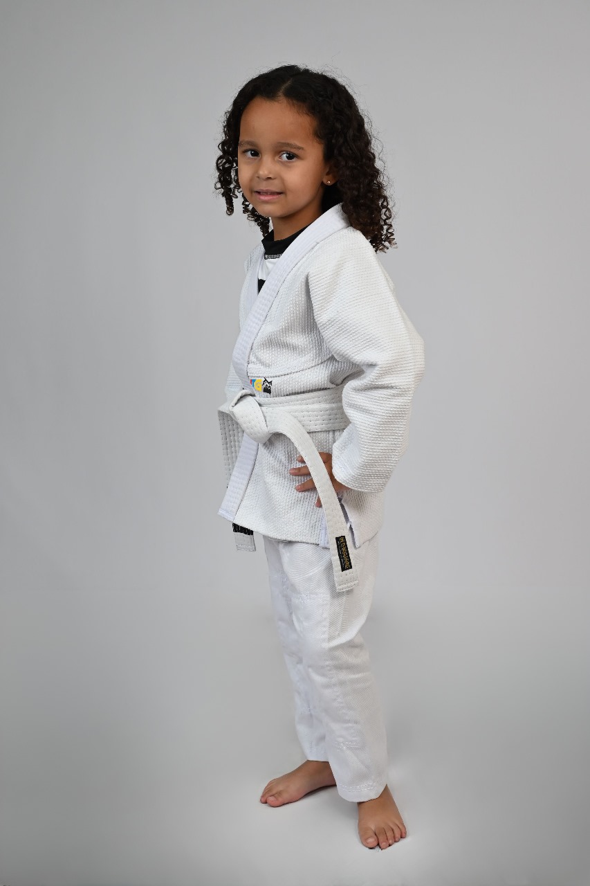 Kimono Feminino MIRIM, 4 e 5 anos. Branco