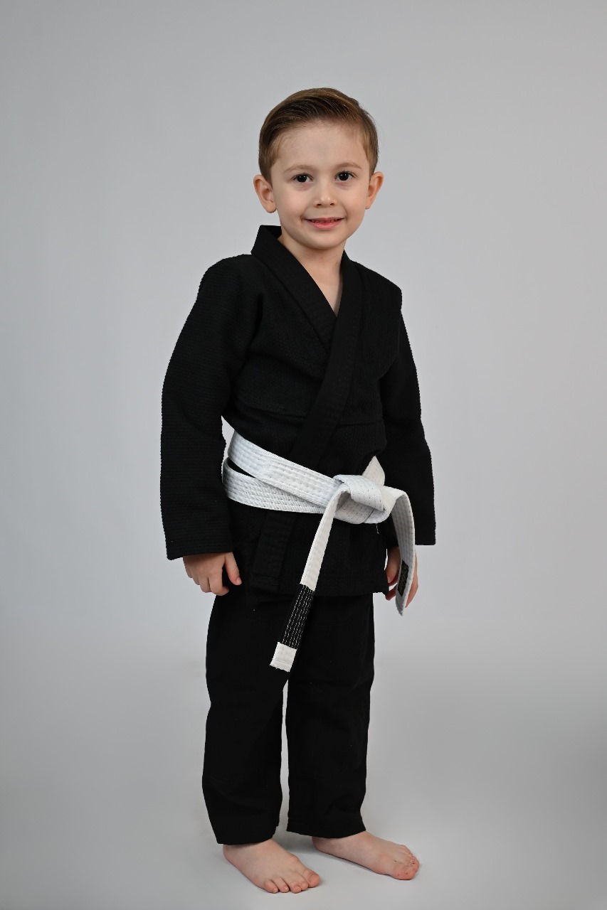 Kimono MIRIM, 4 e 5 anos. Preto