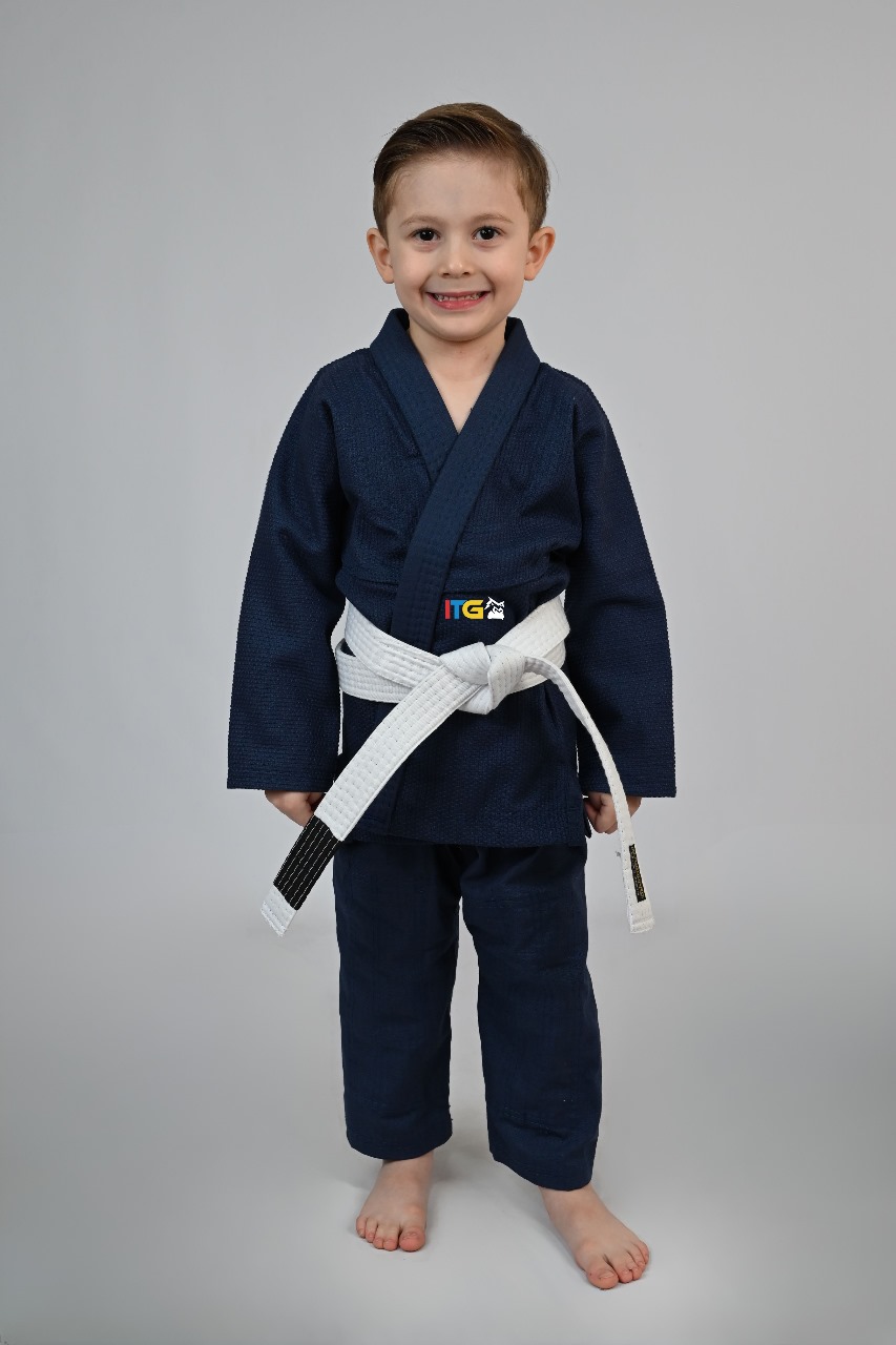 Kimono MIRIM, 4 e 5 anos. Marinho