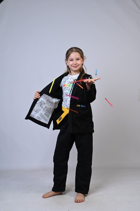 Kimono Infantil In The Guard Para Colorir Feminino