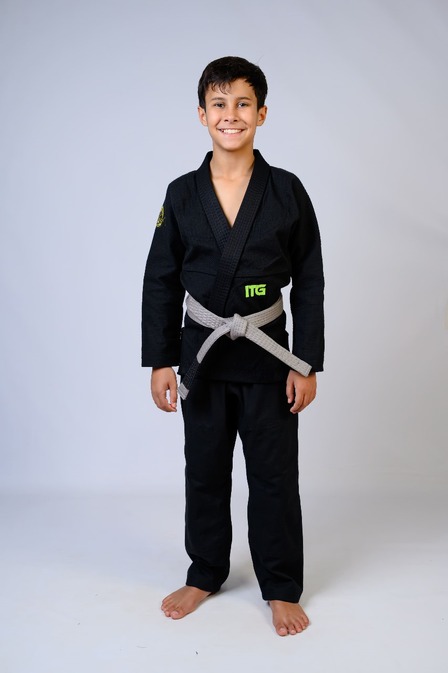 Kimono Infantil In The Guard Green Preto