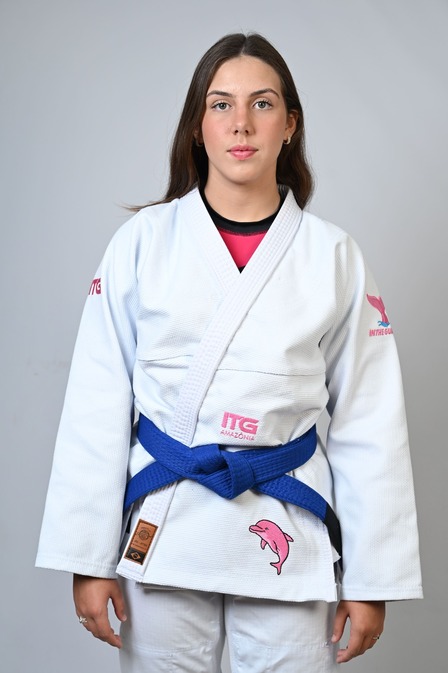 	Kimono In The Guard Feminino, Amazônia BOTO ROSA - Branco