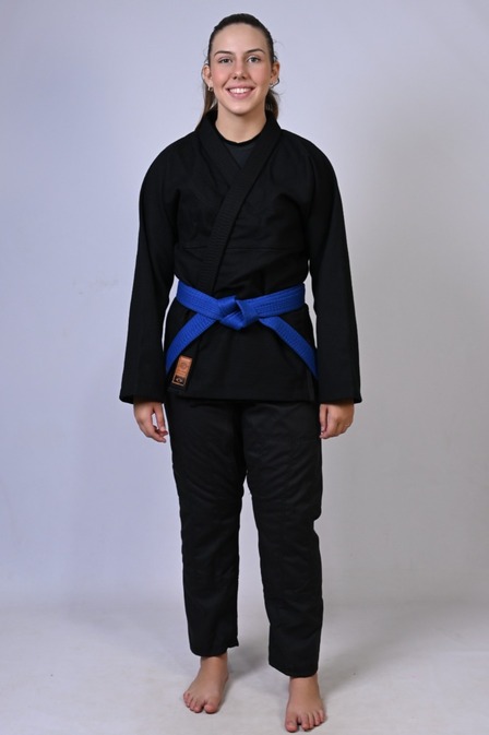 Kimono In The Guard Feminino Jiu-Jitsu Liso PRÓ - PRETO