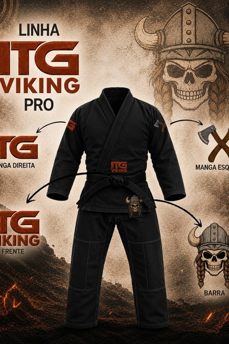 Kimono In The Guard Feminino Viking Preto